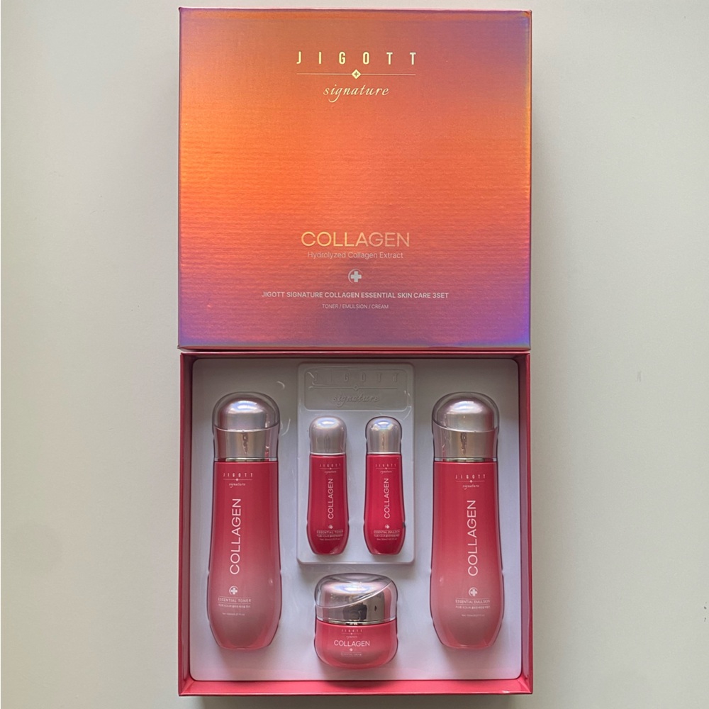 NWT Jigott Signature Collagen Korean Skincare Gift Set